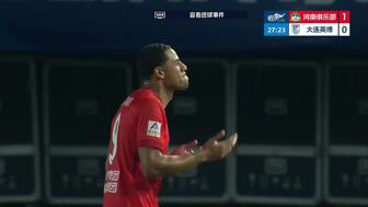 升前三！大连英博客场1-1河南 古斯塔沃破门19岁杨铭锐替补扳平