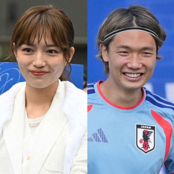 日本国脚板仓滉与人气女演员川口春奈宣布结婚，女方已怀孕